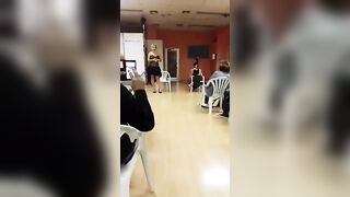 Hate being in these boring training classes :: wait a minute! Public Masturbation, orgasm, squirting! - Drunken