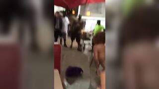 Drunk: This mad playing with her vagina in public letting people finger her