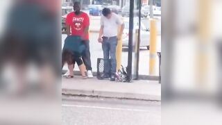 Drunk: Drunk Fucked in a public BUS stop