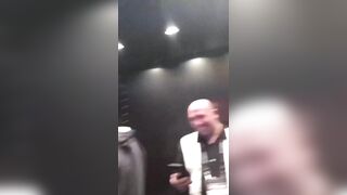 Sucking dick in an elevator - Drunken