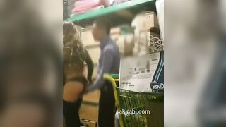 Drunk: Guy licking ass woman. Almost got caught! Guy and woman working in a shop retired in a warehouse to have sex!