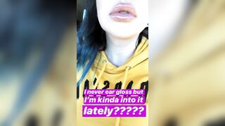 Cock Engulfing Lips: Just beginning to like lip gloss! ??????