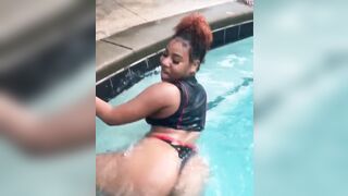 Fun in the pool ?? - Ebony