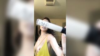 Olivia Culpo's Live Stream Nip Slip - ENF