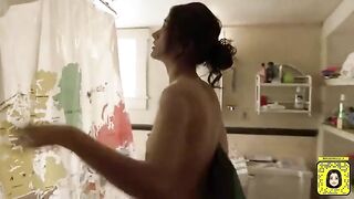 Emmy Rossum's shower surprise