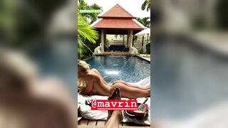 Nata Lee at luxurious pool - Erotic Luxury
