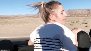 Eva getting fucked in a convertible