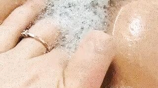 Gals Rolling Their Eyes When Agonorgasmos: soapy fingering